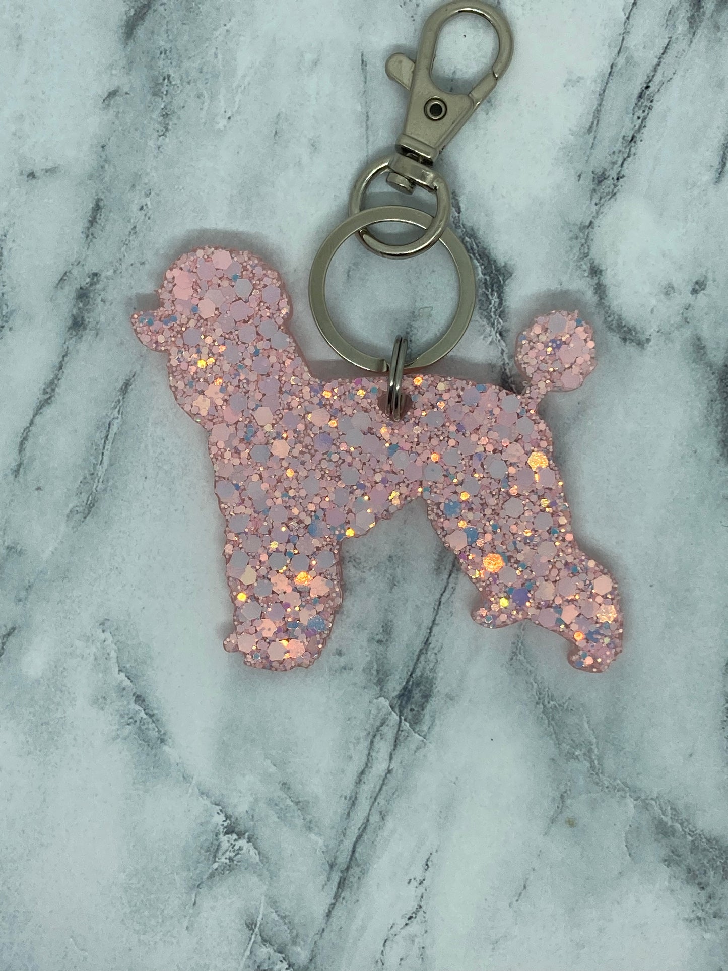 Poodle Keychain
