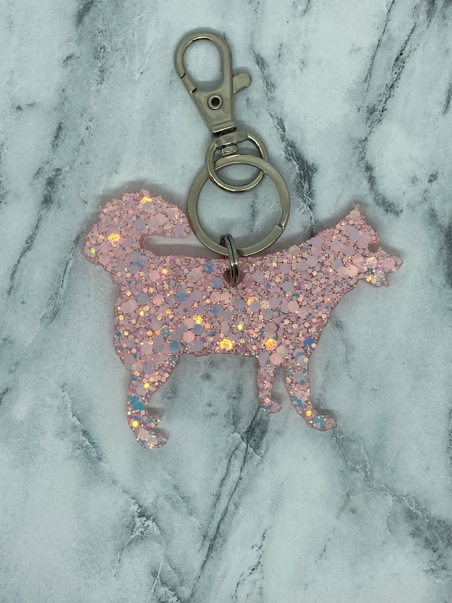 Husky/Akita Keychain