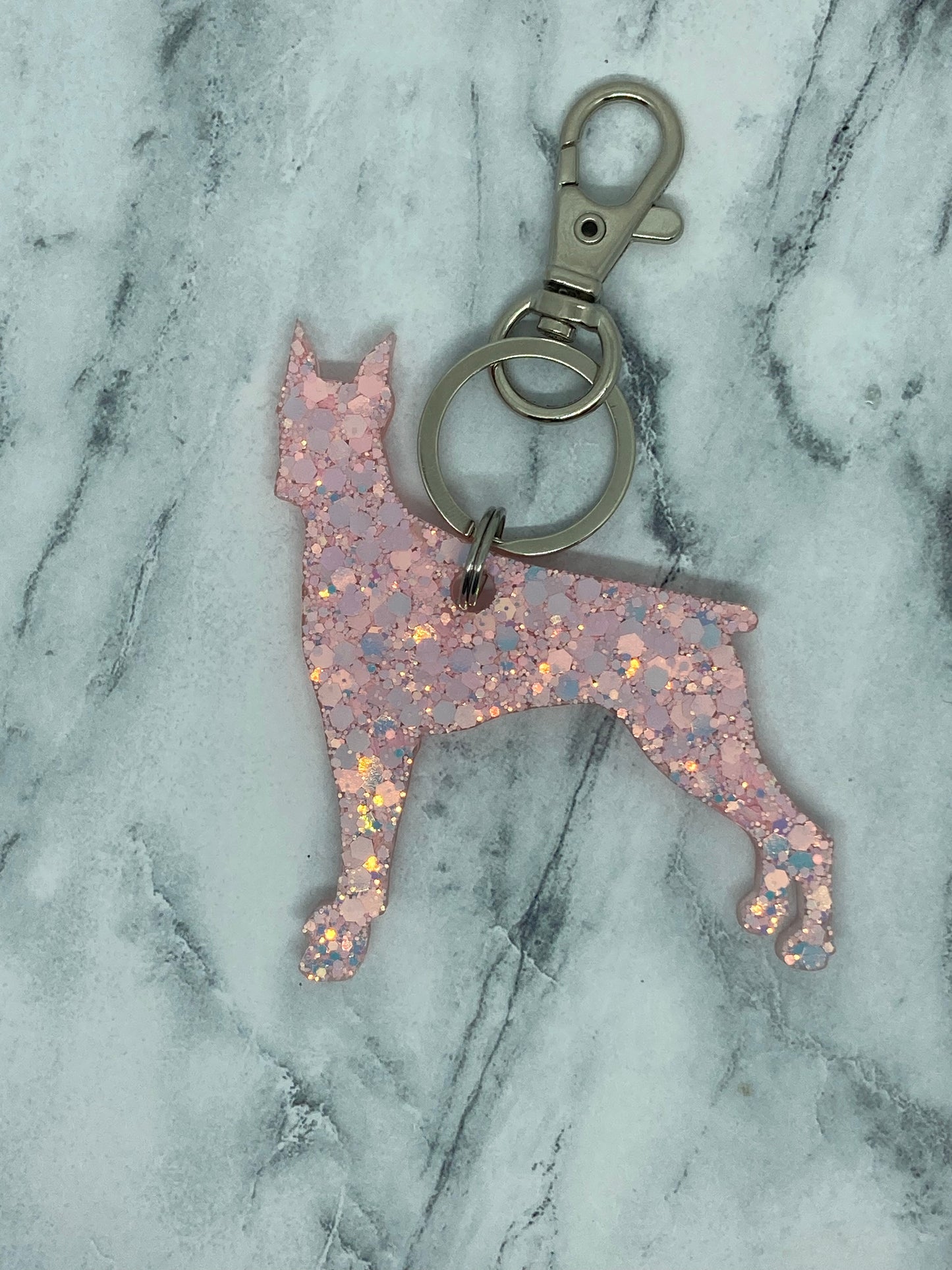 Doberman Keychain