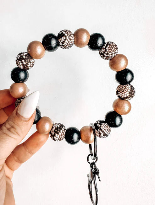 Don't Be a Snake Silicone Beaded Wristlet