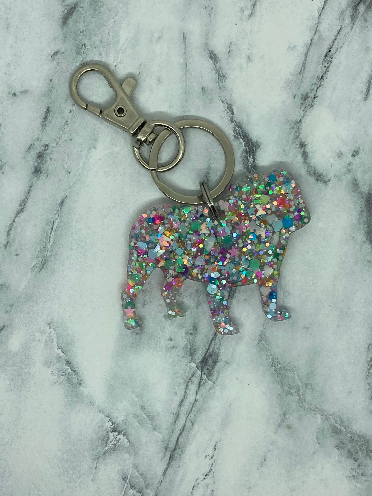 English Bulldog Keychain