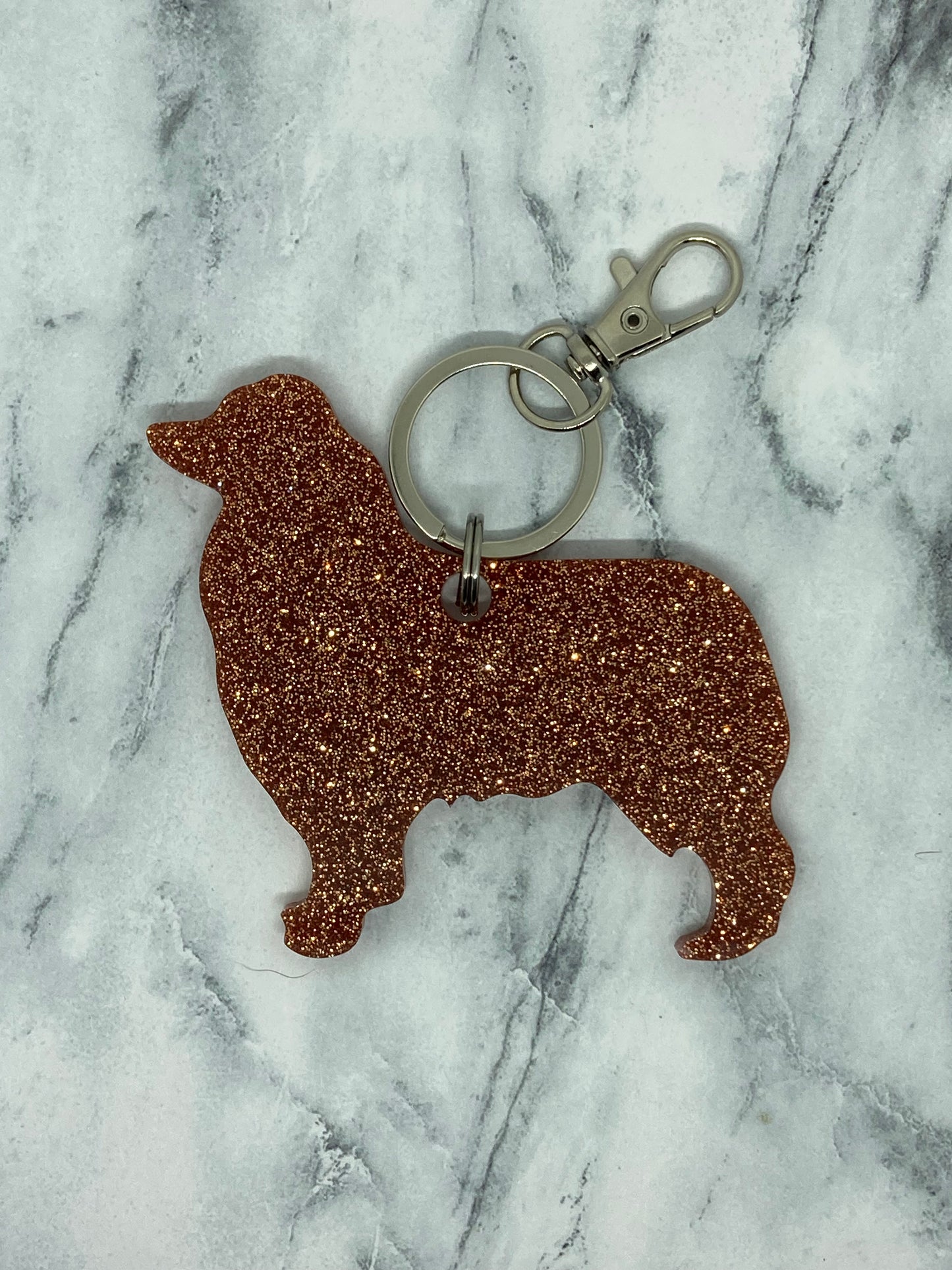 Australian Shepherd Collie Keychain