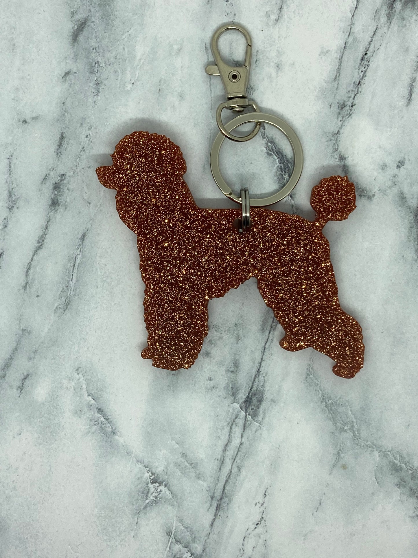 Poodle Keychain