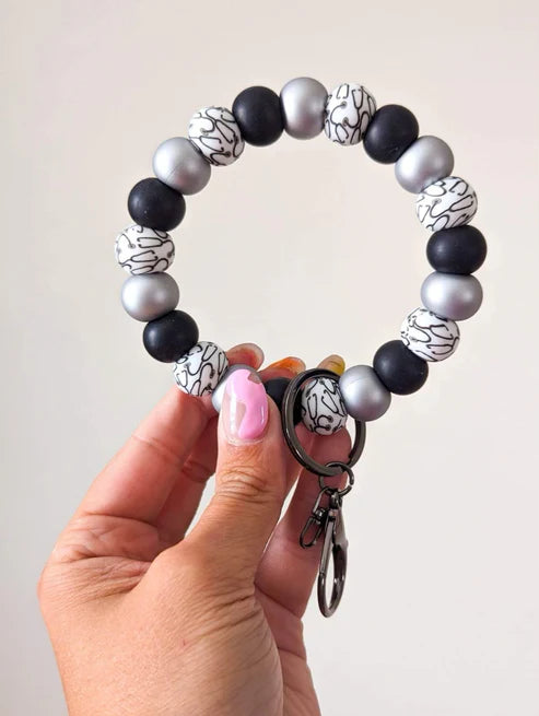 Stat Silicone Beaded Wristlet