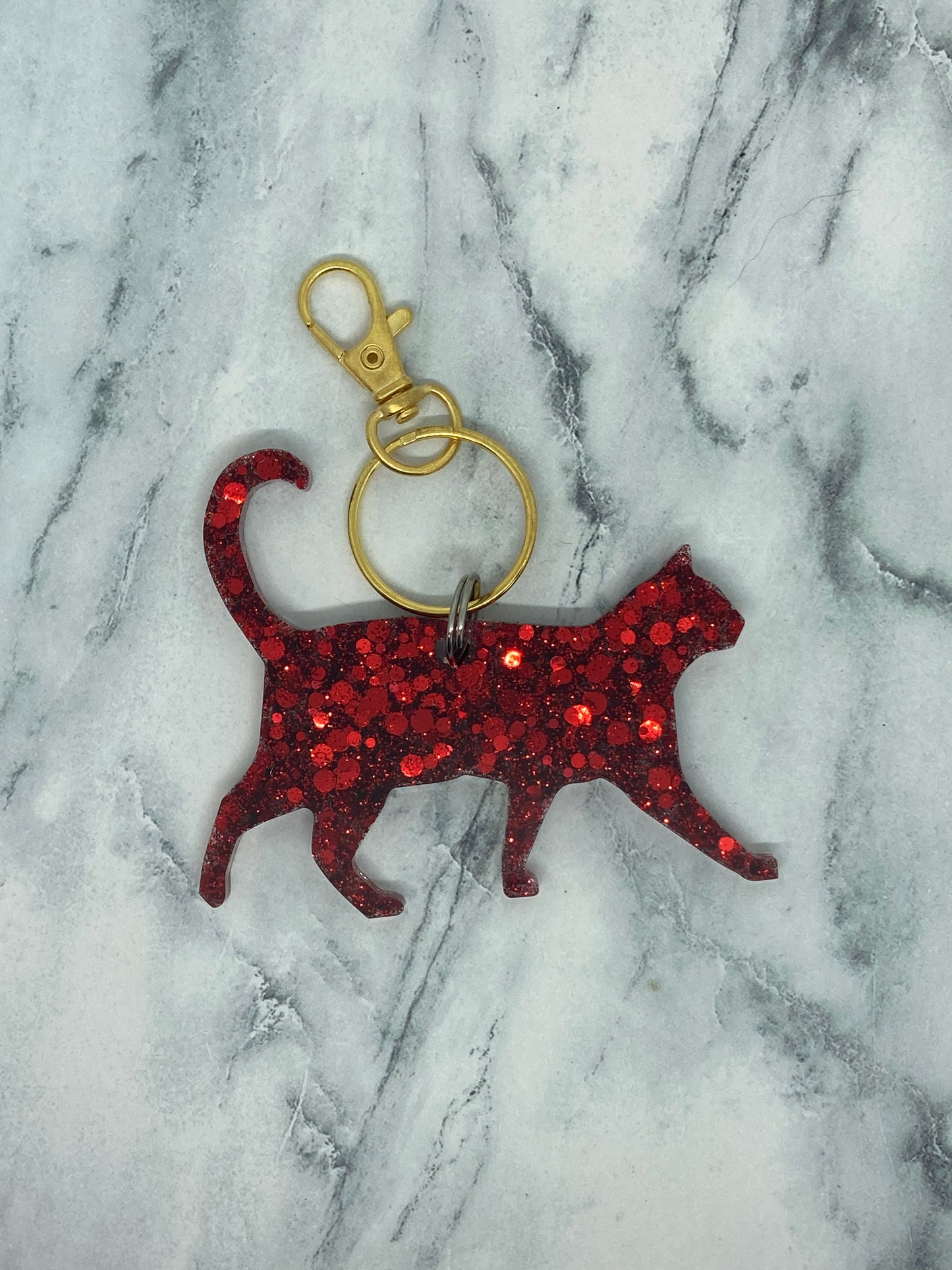 Walking Cat Keychain