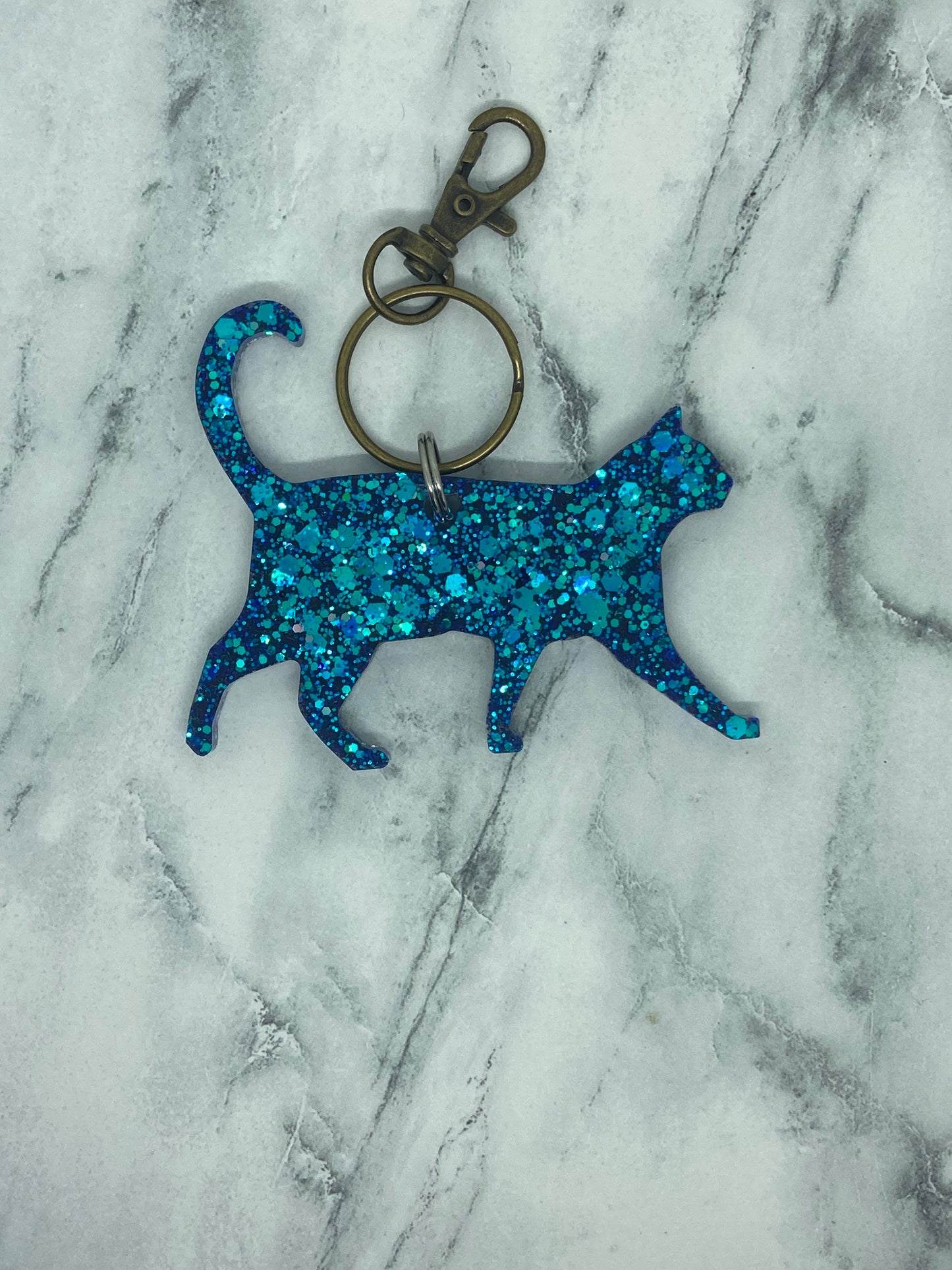 Walking Cat Keychain