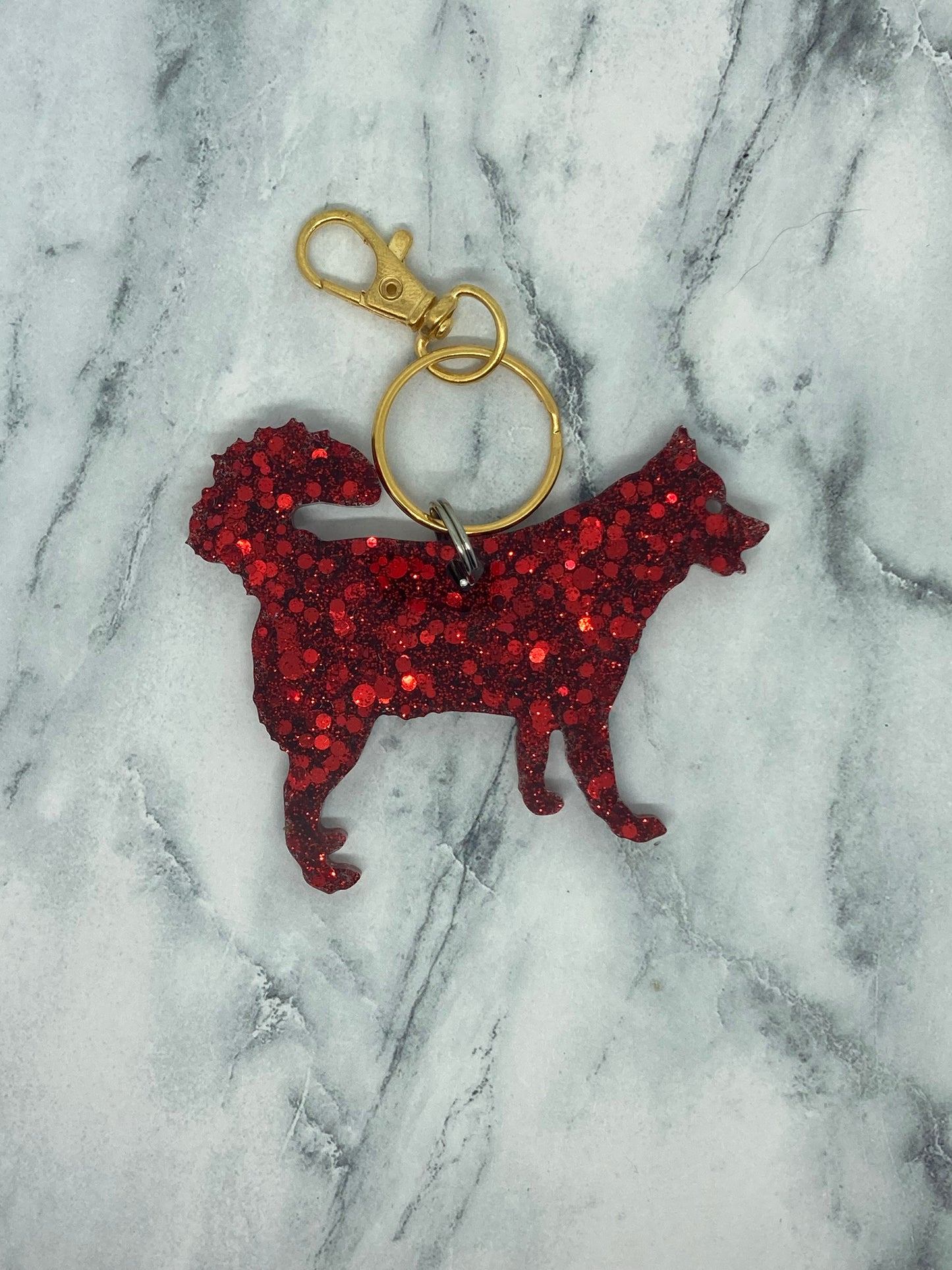 Husky/Akita Keychain