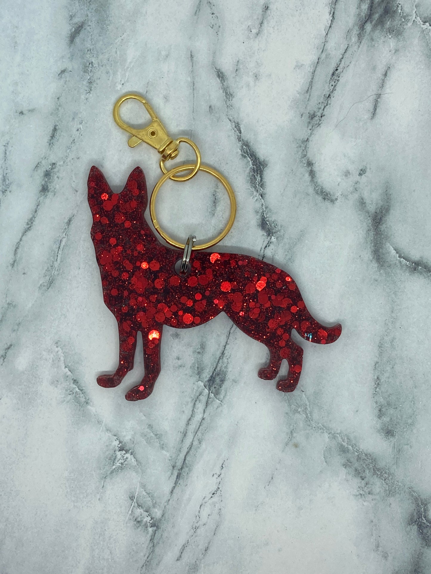 German Shepherd Keychain
