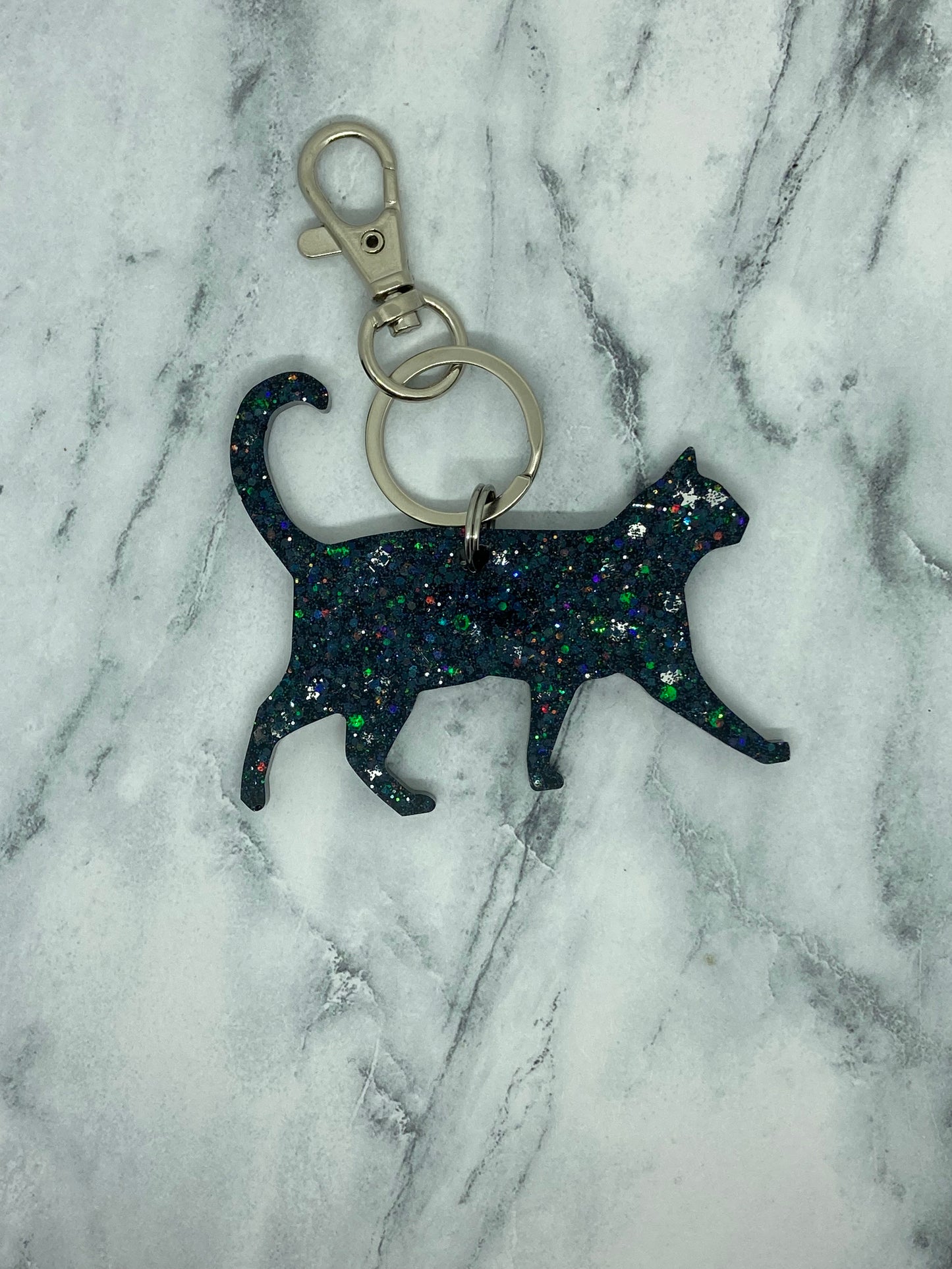Walking Cat Keychain