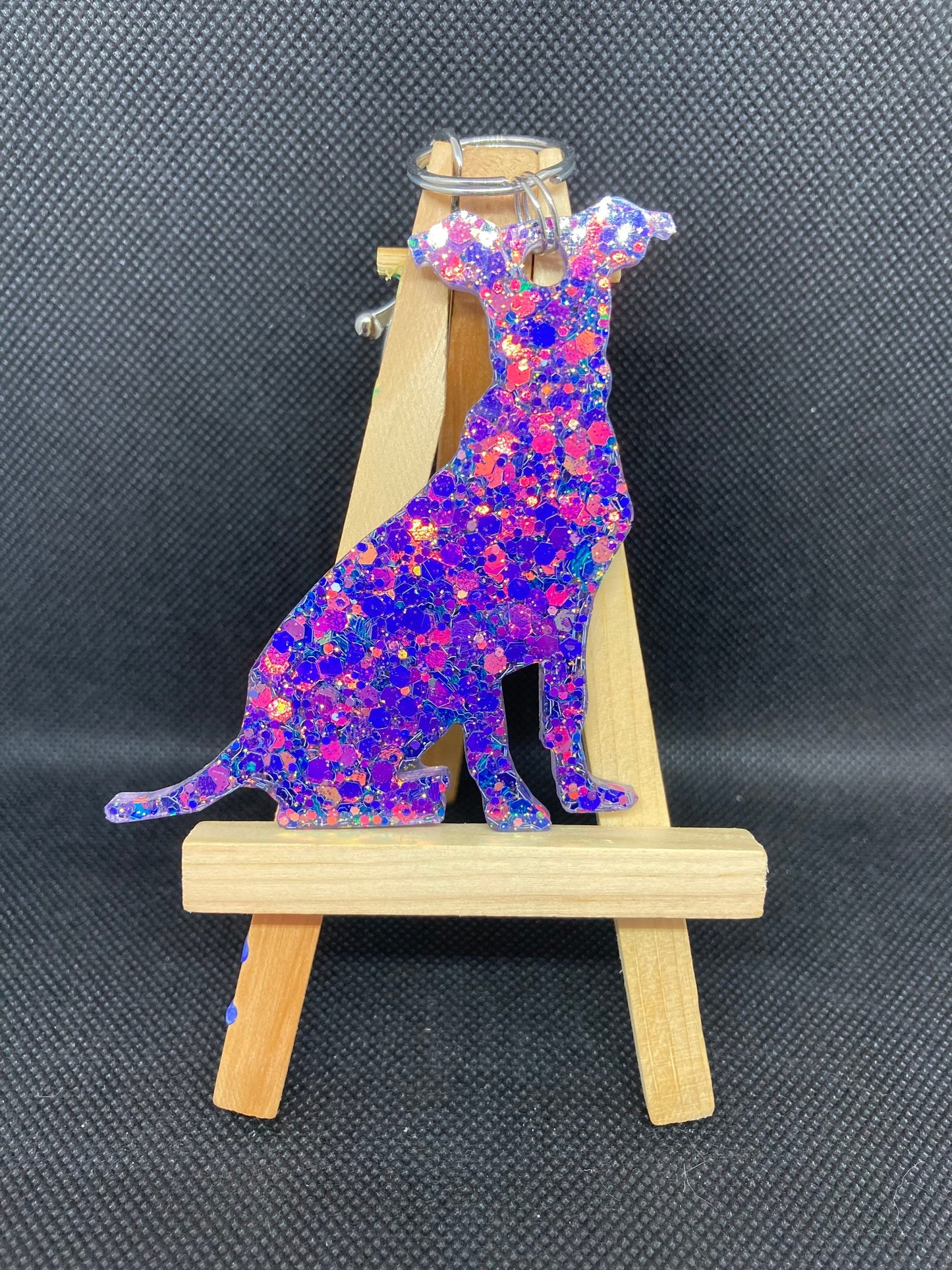 Pitbull/lab keychain