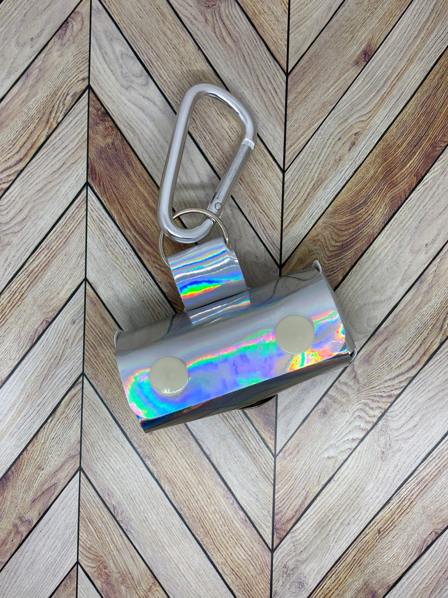 Faux leather dog bag dispenser, Shiny Collection