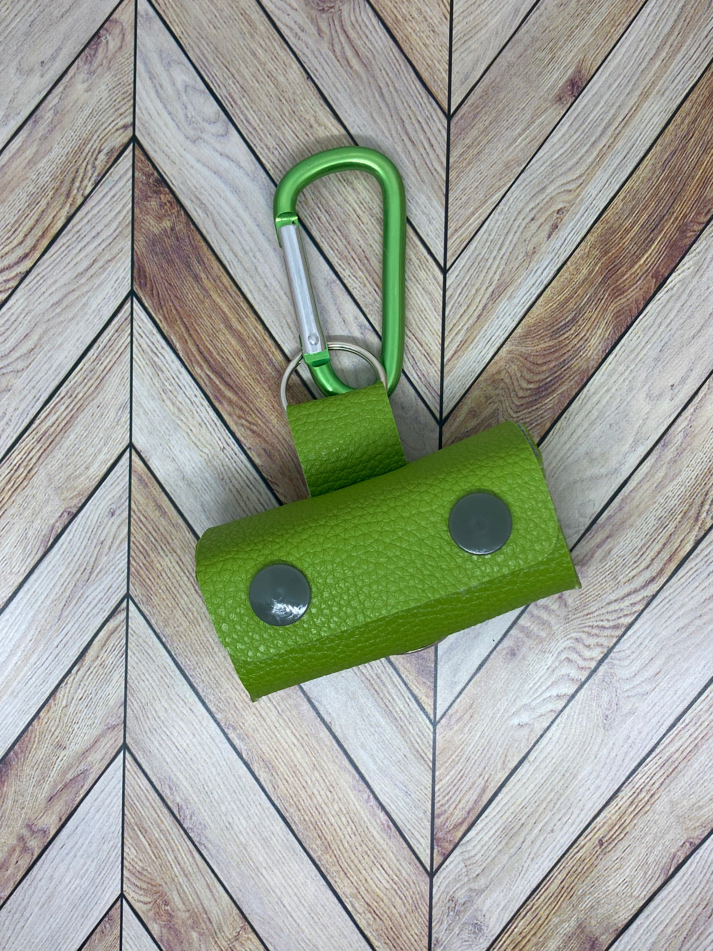 Faux leather dog bag dispenser, Solid Collection