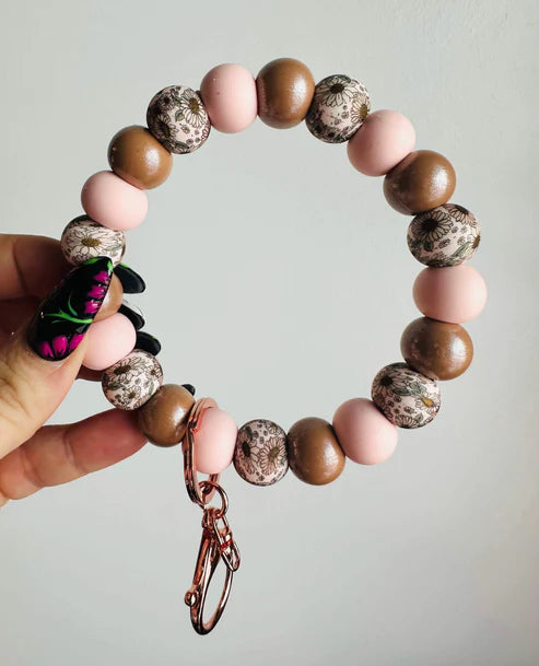 Blooming Boho Silicone Beaded Wristlet