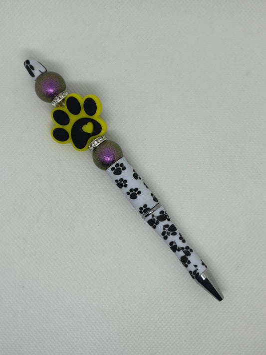Paw Prints Beaded Pen