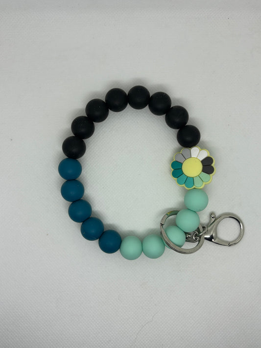 Flower Silicone Beaded Wristlet