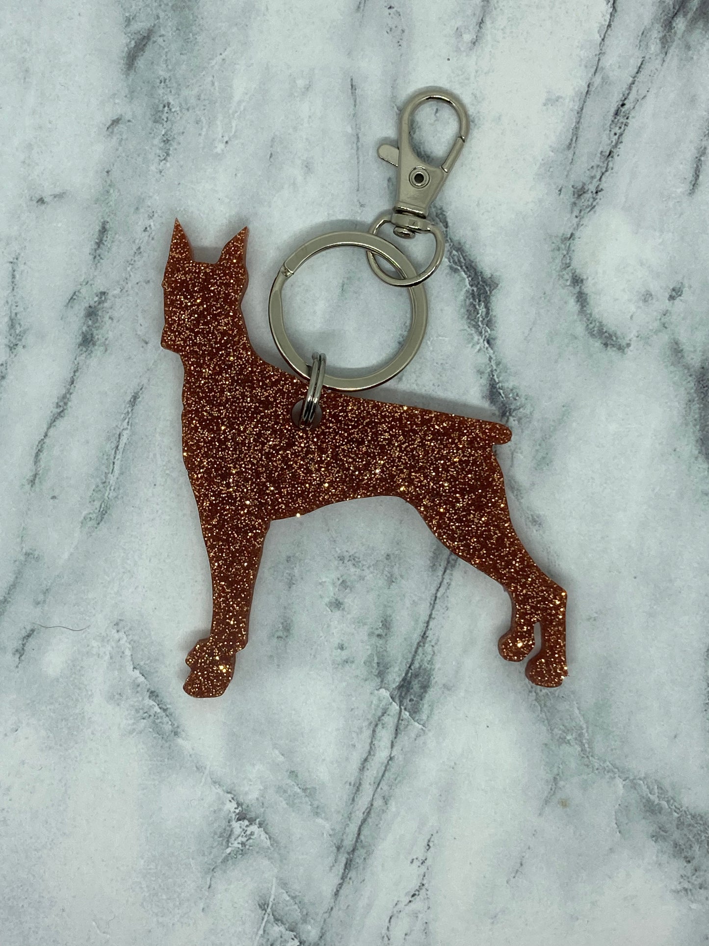 Doberman Keychain