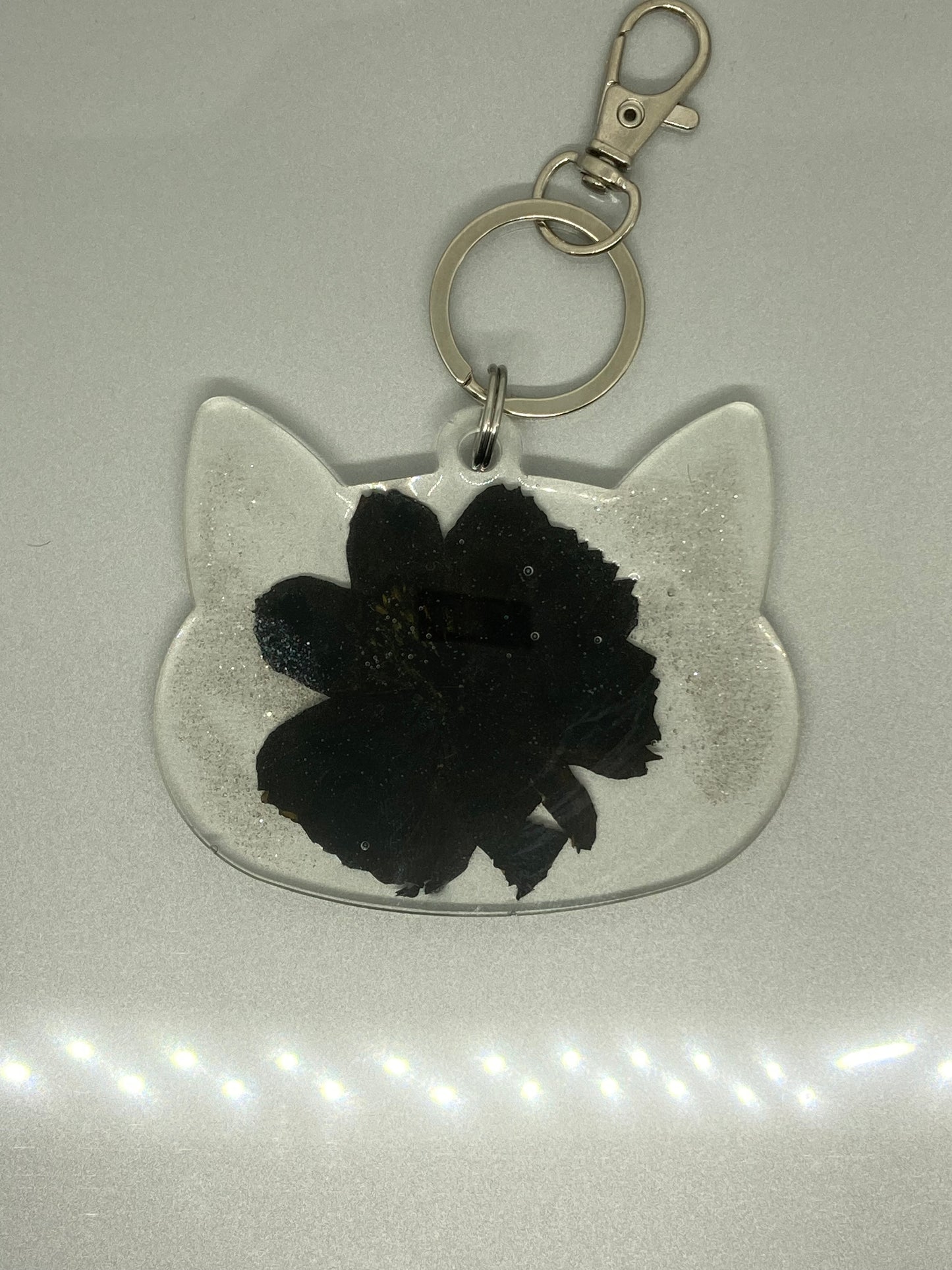 Cat head keychain