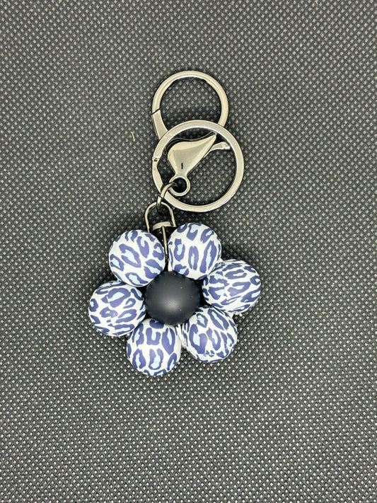 Beaded Flower Keychain