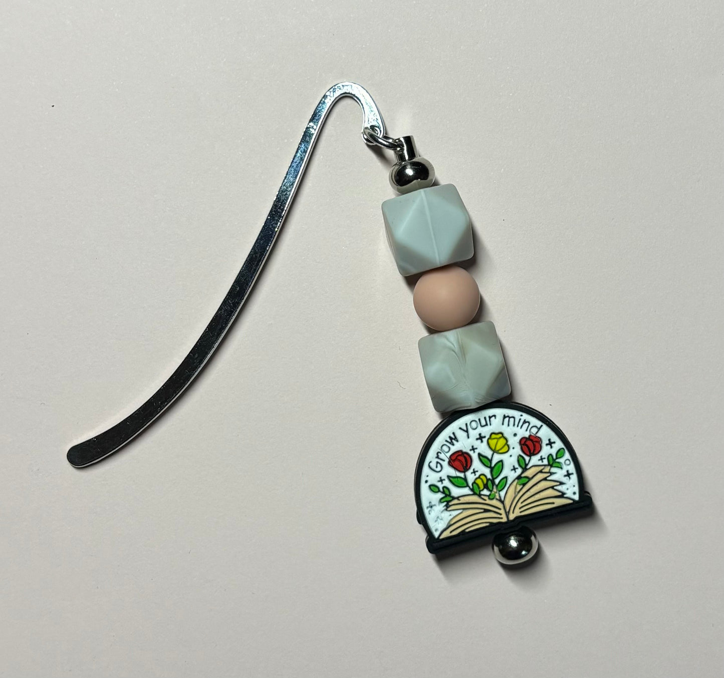 Grow your mind beaded book mark