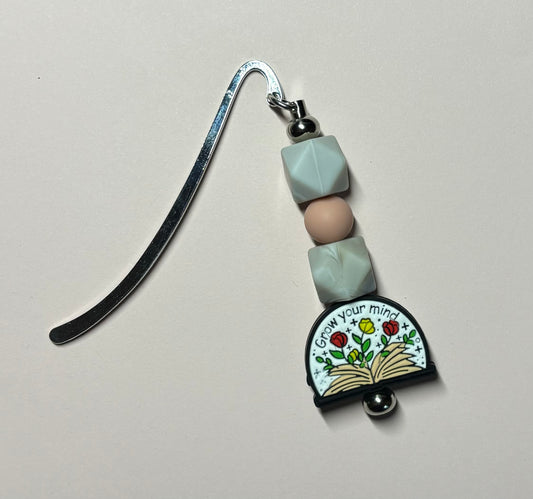 Grow your mind beaded book mark