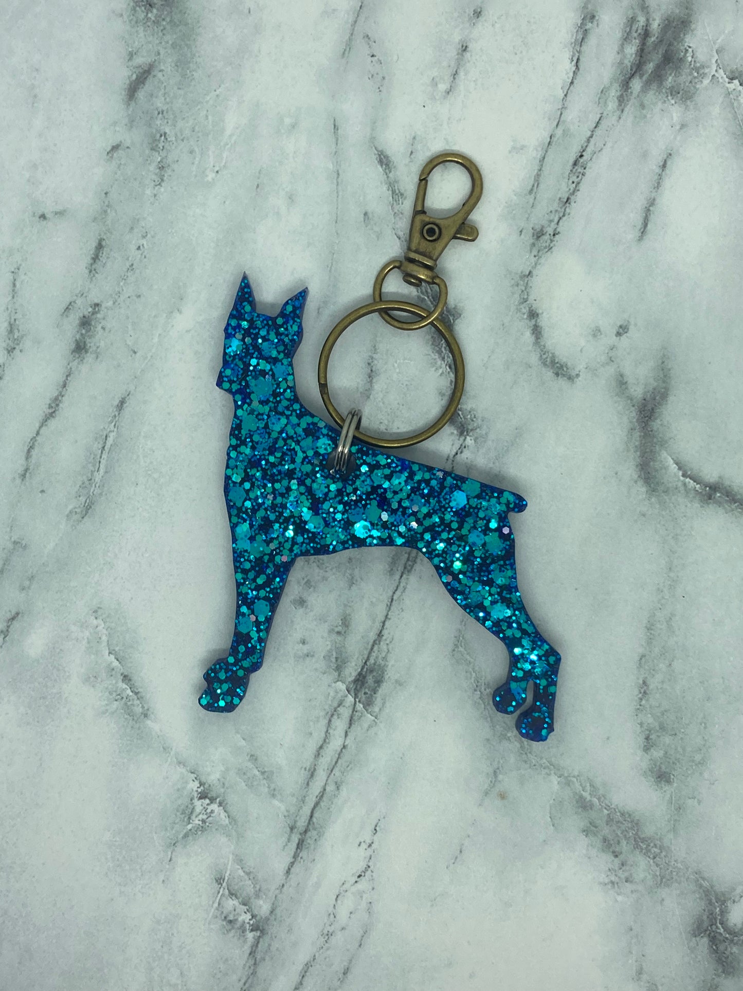 Doberman Keychain