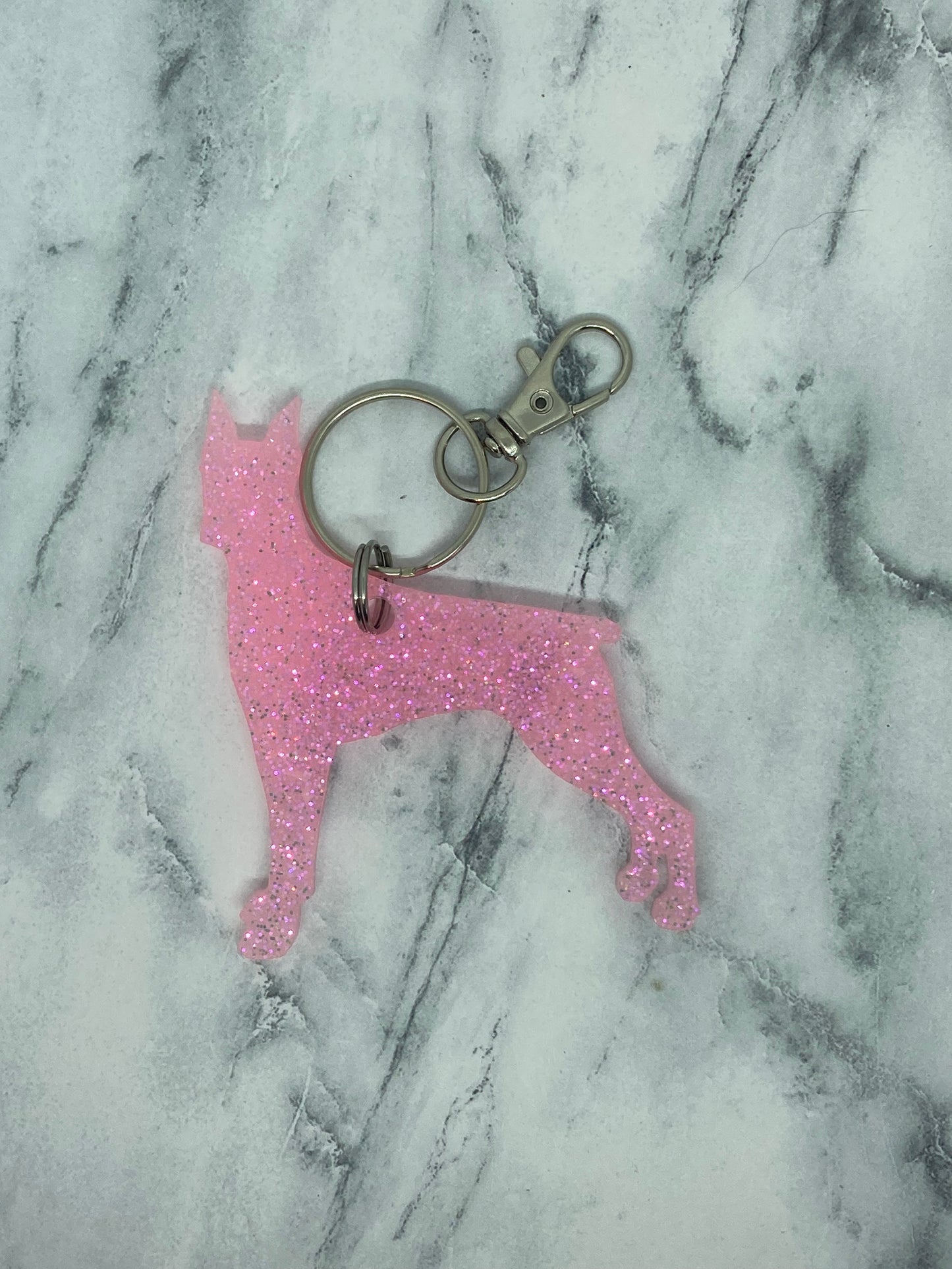 Doberman Keychain