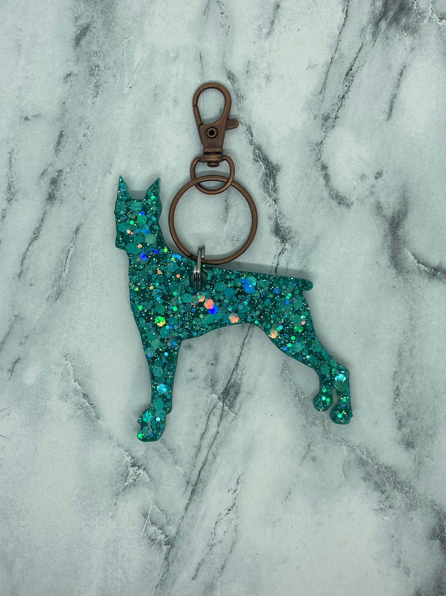 Doberman Keychain