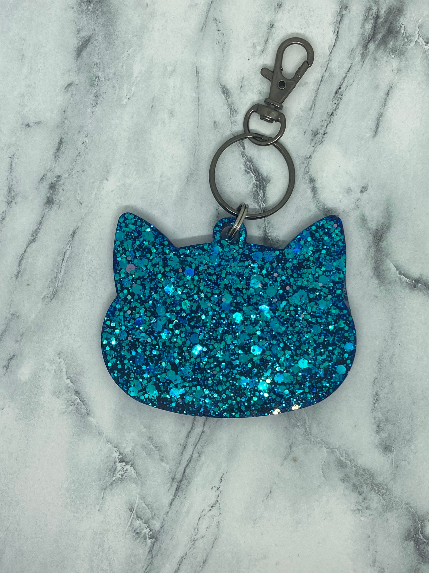 Cat head keychain