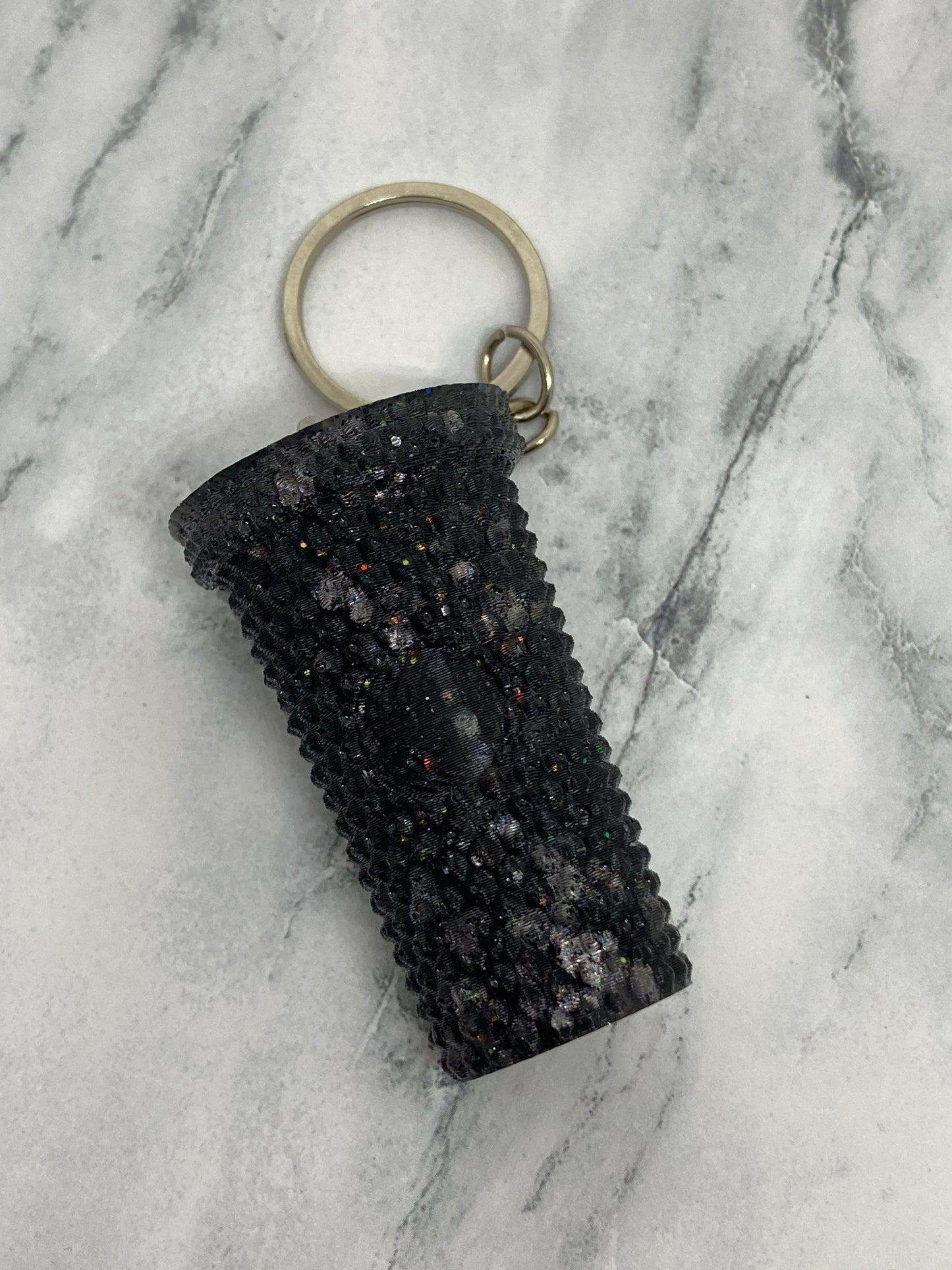 Starbucks Cup Glitter Keychain