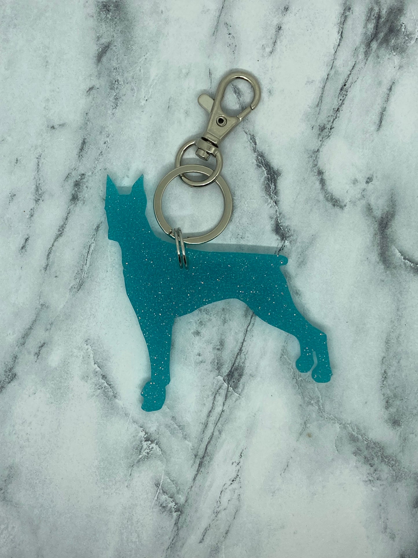 Doberman Keychain