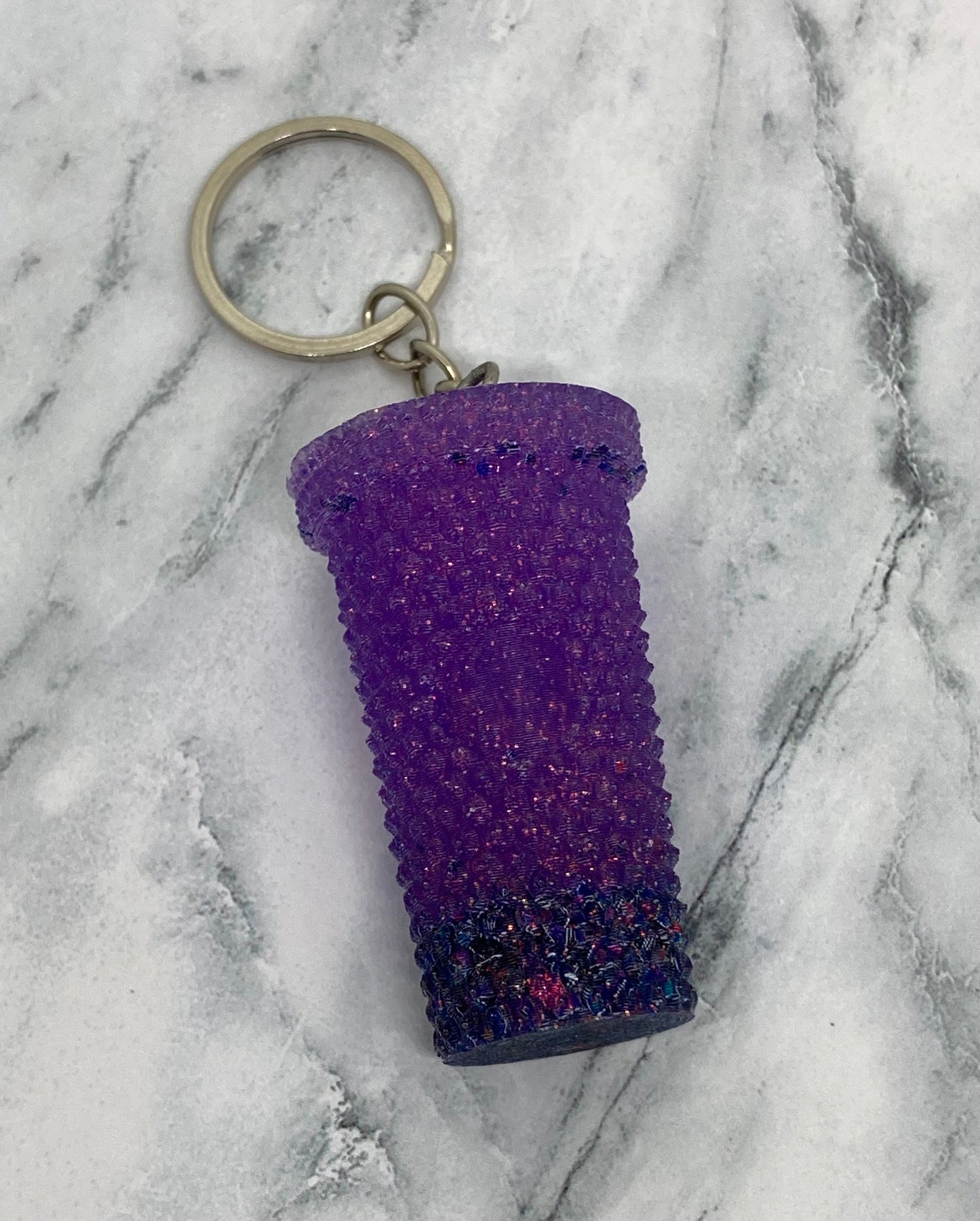 Starbucks Cup Glitter Keychain