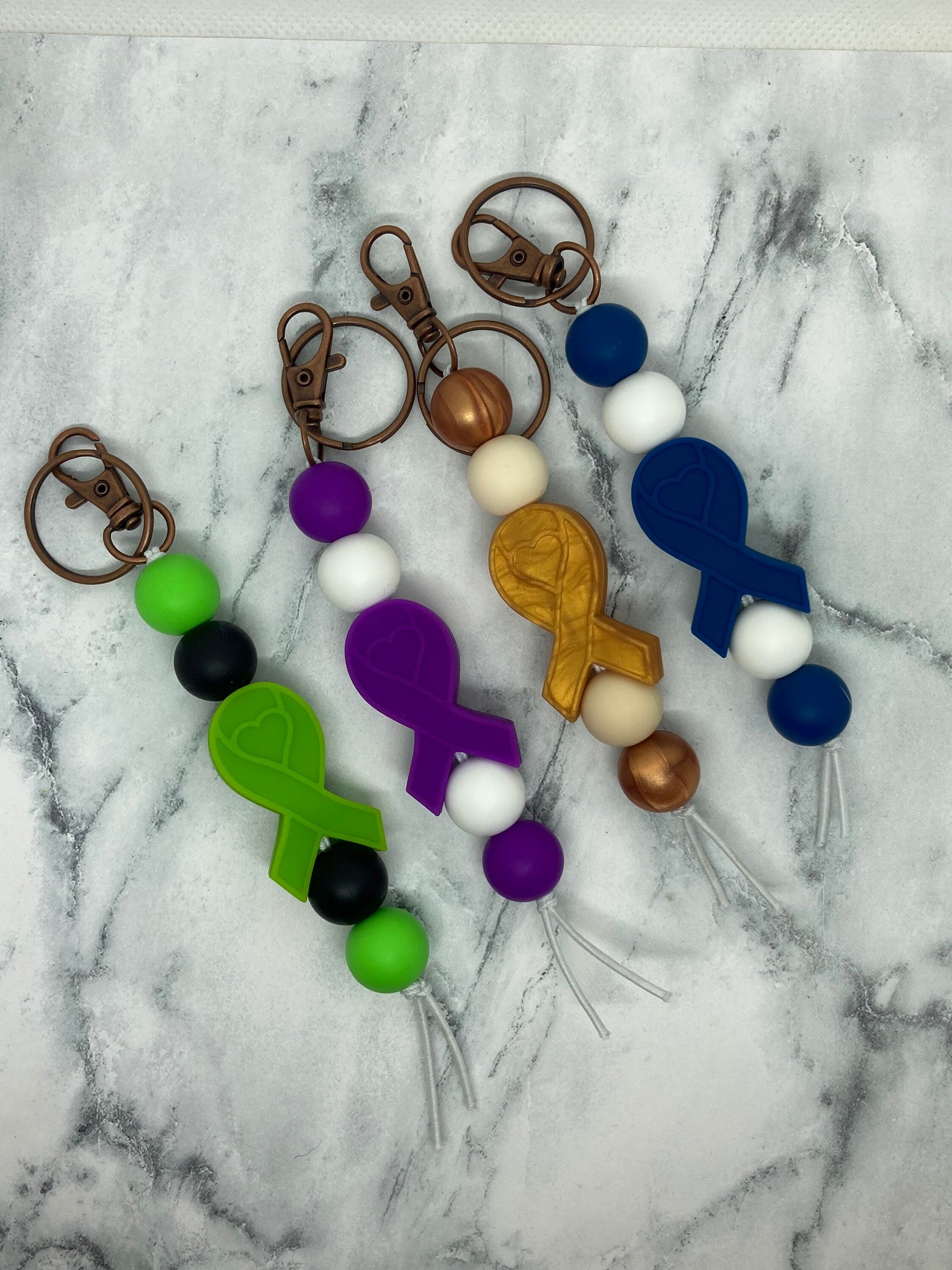 Ribbon Keychain, Silicone Keychain