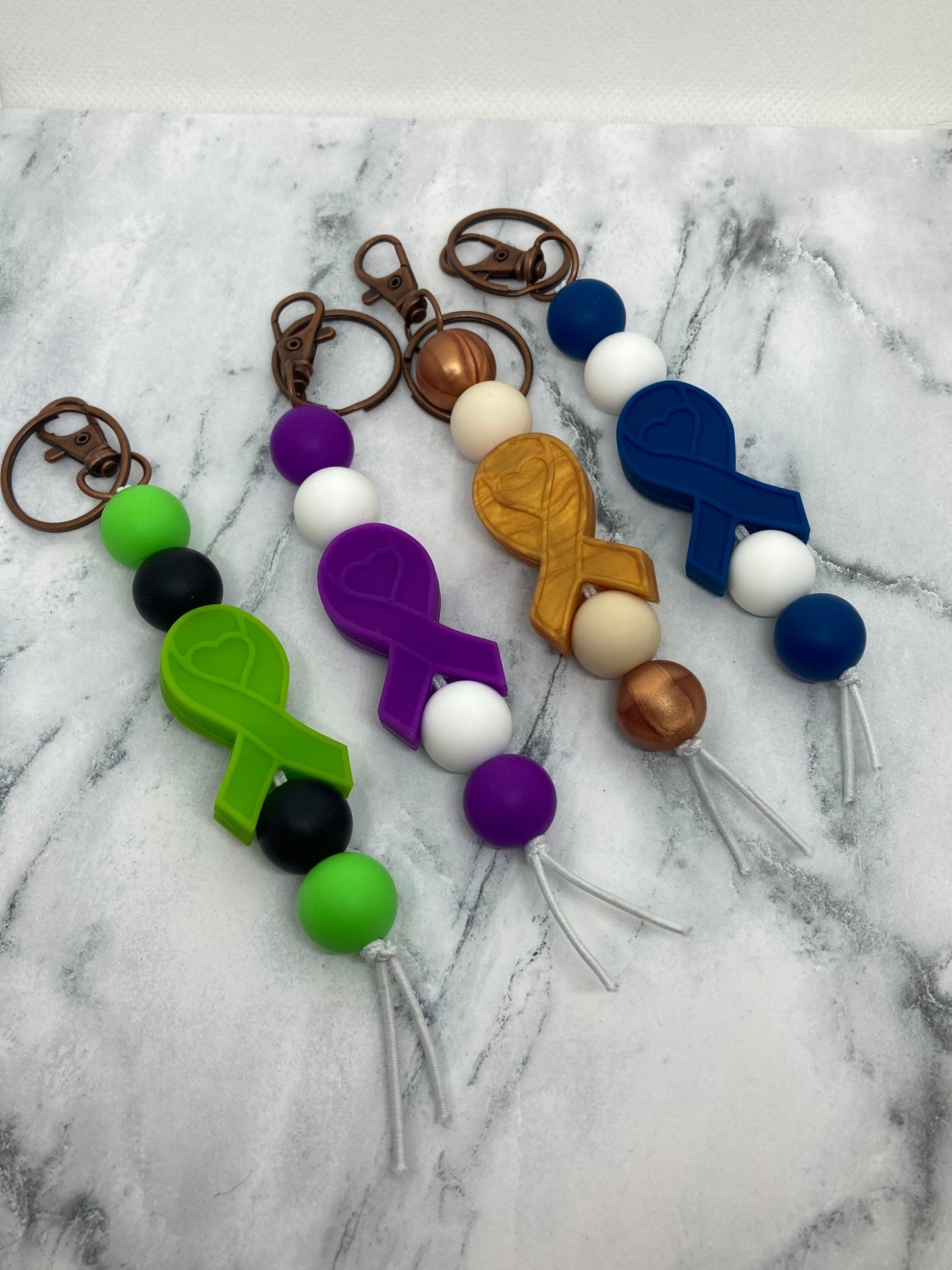 Ribbon Keychain, Silicone Keychain