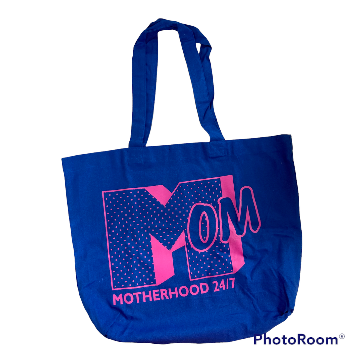 Motherhood 24/7 Blue Tote Bag