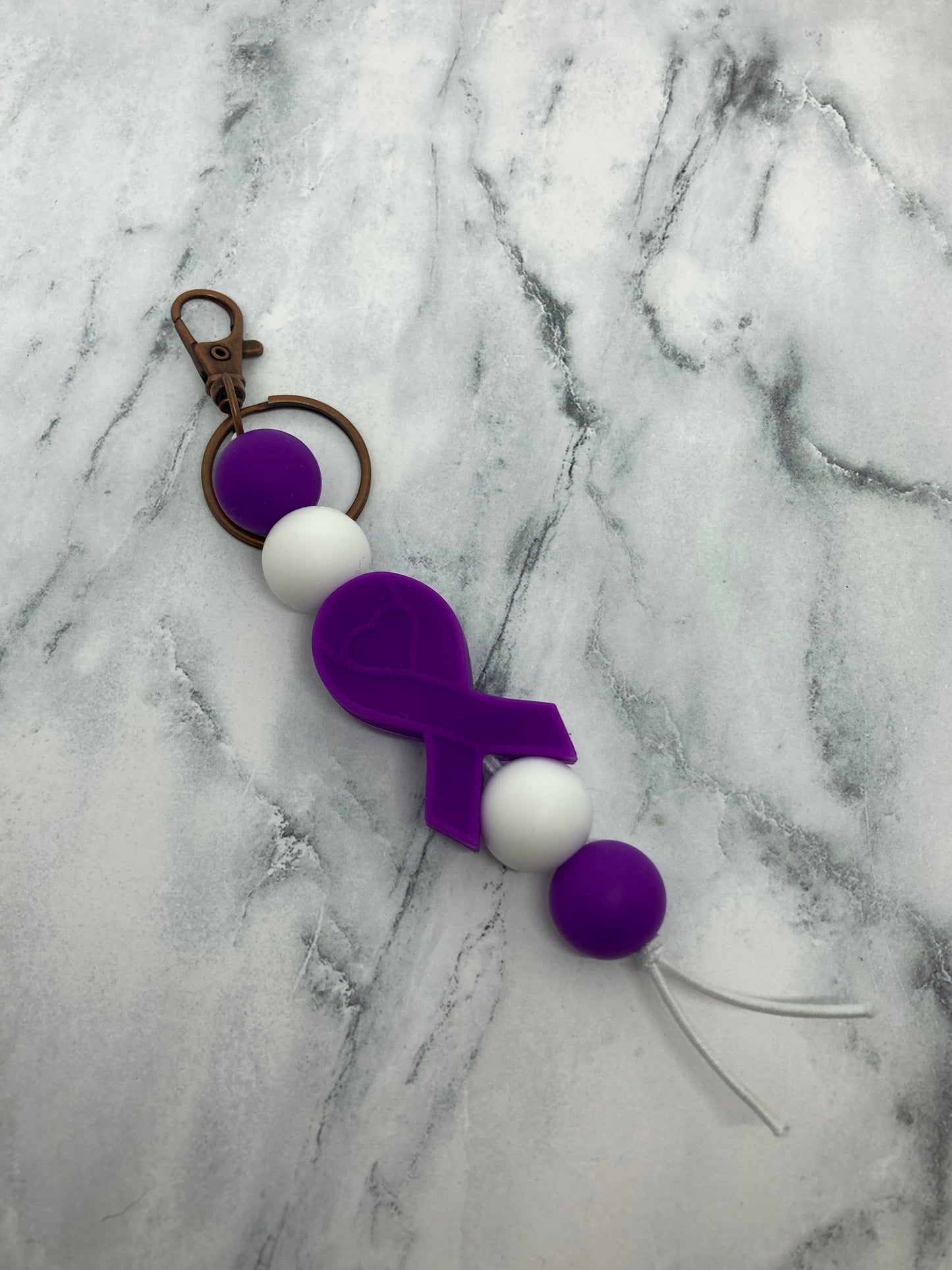 Ribbon Keychain, Silicone Keychain
